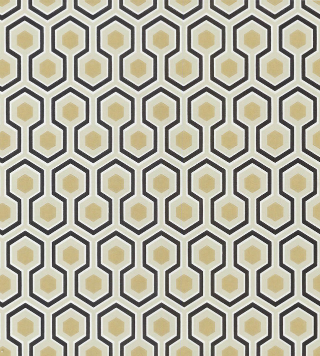 Black white pattern yellow background free wallpaper for tablet - medium preview image