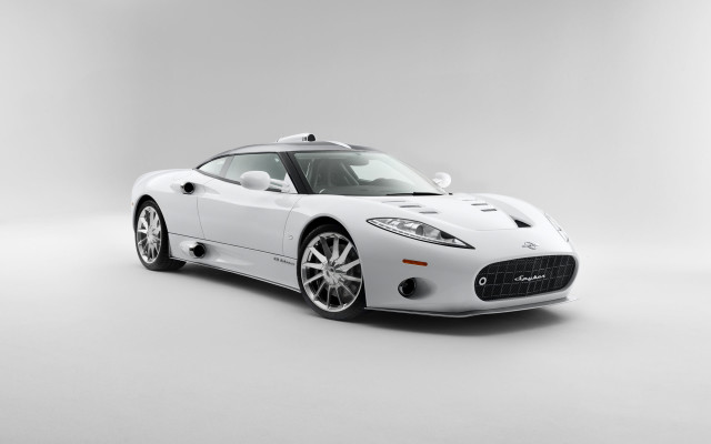 White sports car studio rendering free wallpaper for desktop - medium preview image