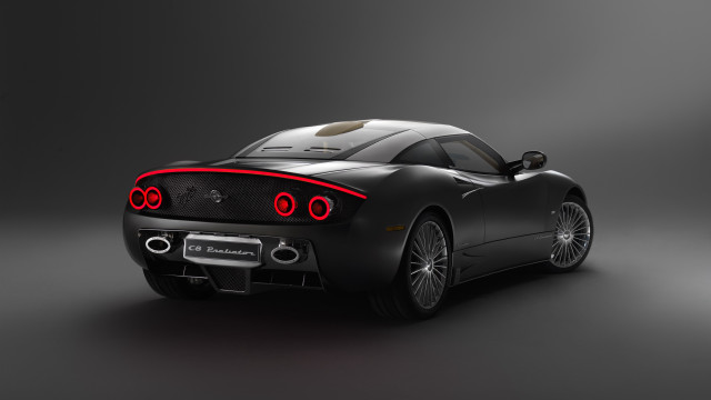 Black sports car red tail #9 free wallpaper for desktop - medium preview image