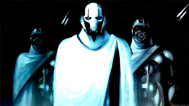 Starwars hooded crew glowing lightsaber free wallpaper for desktop - medium preview image