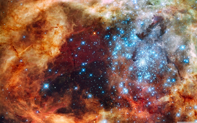 Large star cluster sky stars #2 free wallpaper for desktop - medium preview image