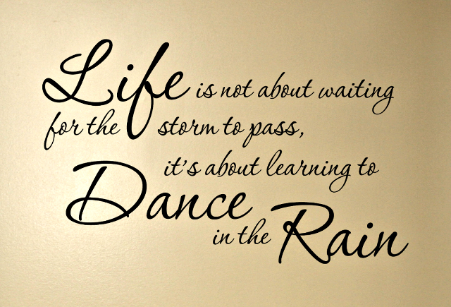 Wall quote rain dance art free wallpaper for desktop - medium preview image