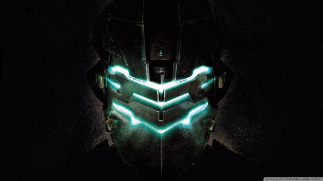Man helmet glowing lights black free wallpaper for desktop - medium preview image
