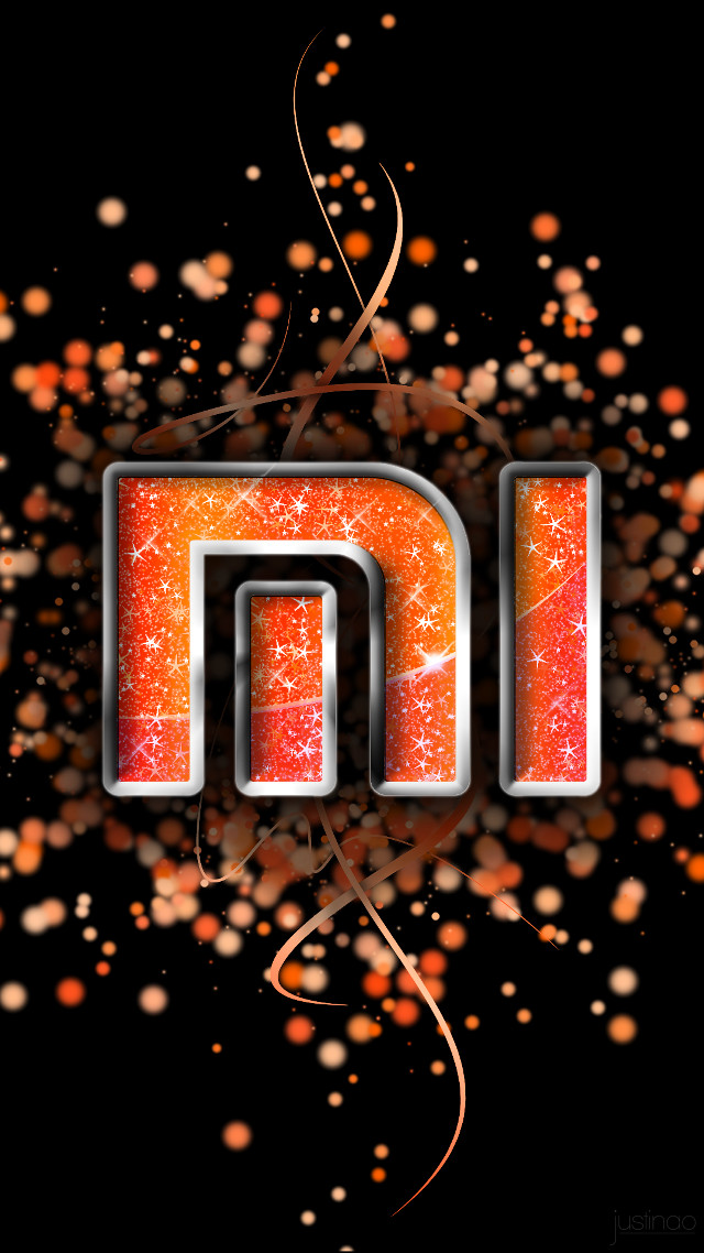 Shiny letter black gold orange free wallpaper for mobile - medium preview image