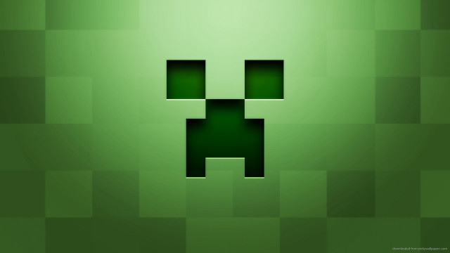 Green wall pixellated face green free wallpaper for desktop - medium preview image