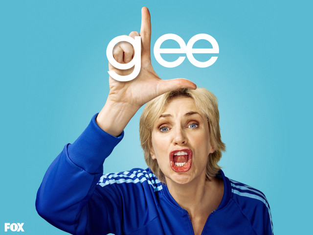 Woman gesture glee blue background free wallpaper for desktop - medium preview image