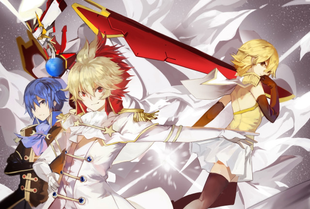 Anime characters group white background #26 free wallpaper for desktop - medium preview image