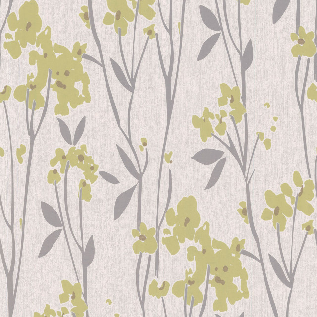 Floral pattern green gray wallpaper free wallpaper for tablet - medium preview image