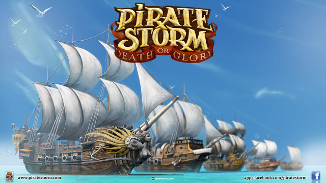 Pirate ship ocean banner pirate free wallpaper for desktop - medium preview image