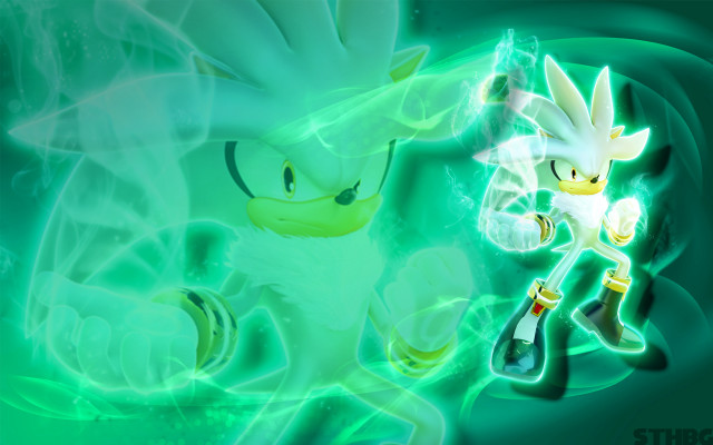Sonic tails cartoon green background free wallpaper for desktop - medium preview image