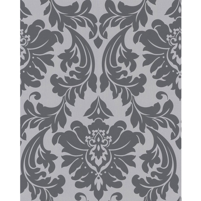 Gray white flower pattern wallpaper free wallpaper for tablet - medium preview image