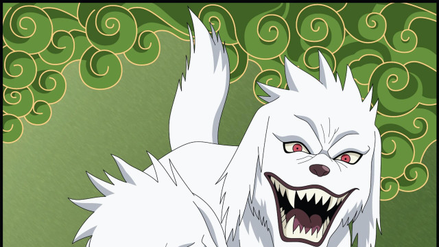 White dog red eyes big free wallpaper for desktop - medium preview image
