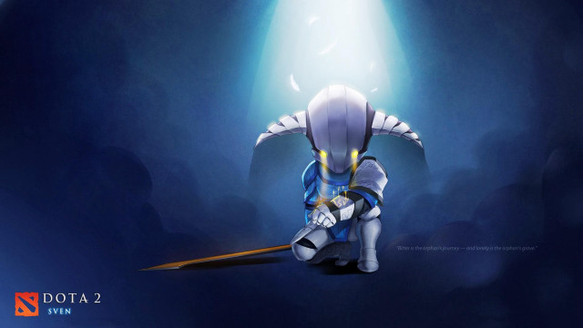 Cartoon character sword dark room free wallpaper for desktop - medium preview image