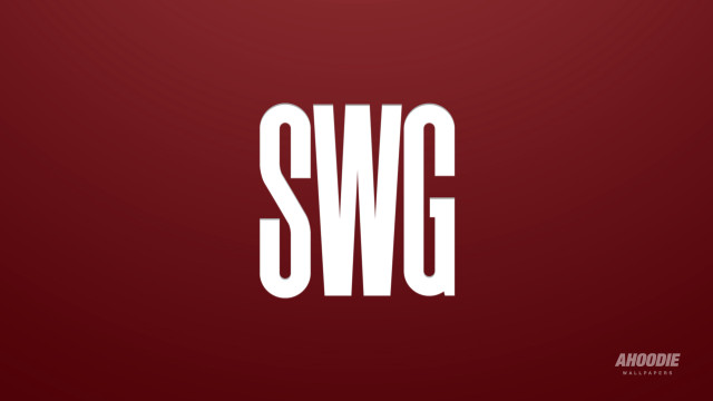 Red background swg white letters free wallpaper for desktop - medium preview image