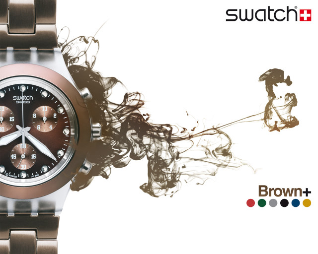 Brown dial brown bracelet black free wallpaper for desktop - medium preview image