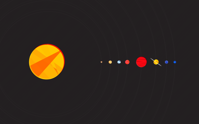 Solar system eight planets star #3 free wallpaper for desktop - medium preview image