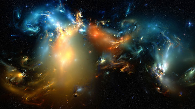 Colorful space stars dust black #3 free wallpaper for desktop - medium preview image