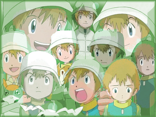 Group hats pointing green rayonism free wallpaper for desktop - medium preview image