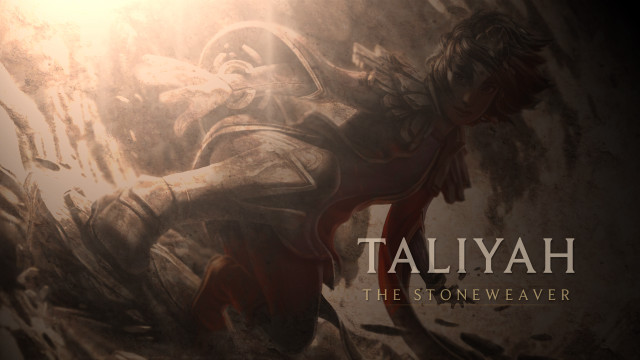 Man climbing mountain sword taliyah free wallpaper for desktop - medium preview image