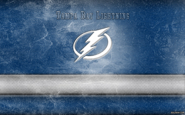 Tampa lightning logo blue background free wallpaper for desktop - medium preview image