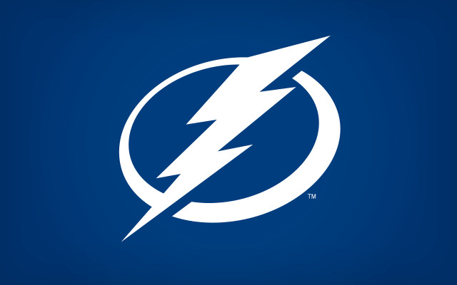 Tampa lightning logo blue background #2 free wallpaper for desktop - medium preview image