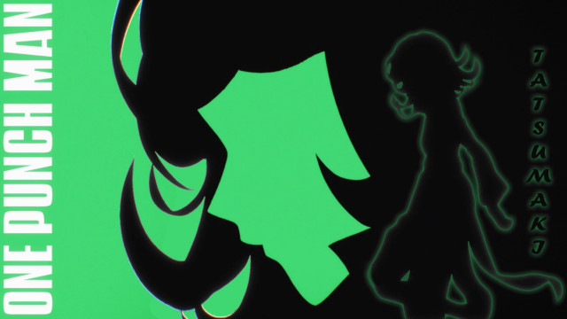 Green poster woman profile man free wallpaper for desktop - medium preview image