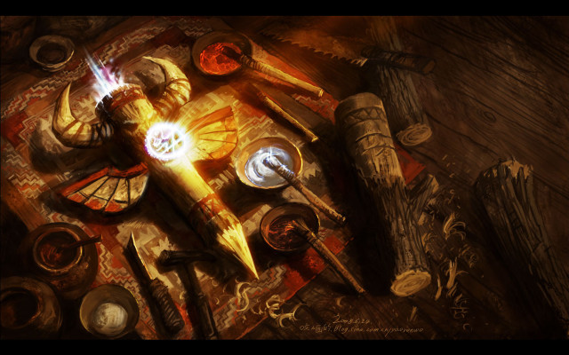 Tools flashlight fantasy artgear magiccircle free wallpaper for desktop - medium preview image