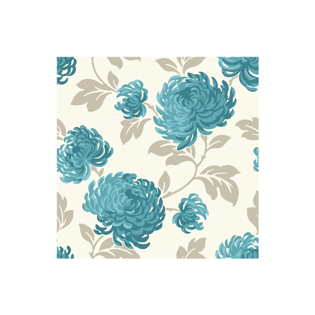 Blue flower pattern white background free wallpaper for tablet - medium preview image