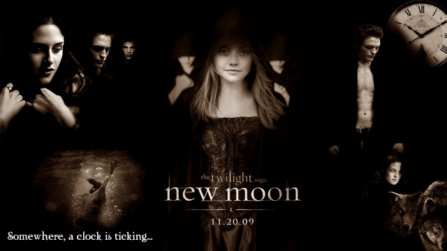People clock new moon poster free wallpaper for desktop - medium preview image