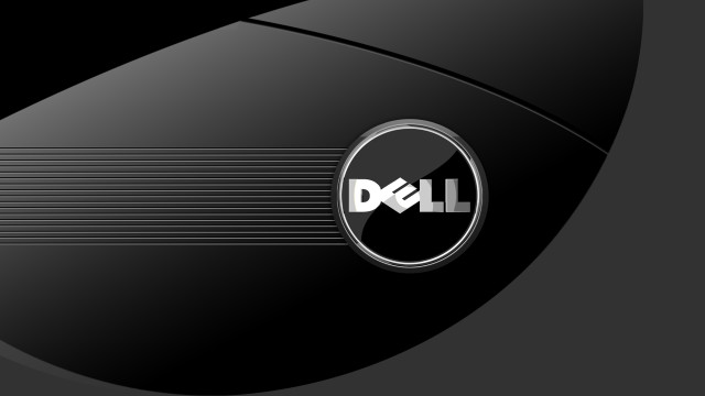 Dell logo black background stripe free wallpaper for desktop - medium preview image
