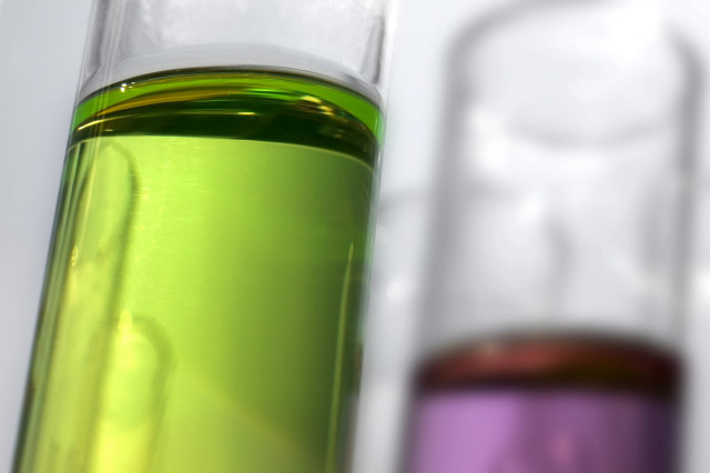 Green purple liquid glass tabletop free wallpaper for desktop - medium preview image