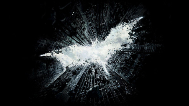 Dark knight rises logo poster free wallpaper for desktop - medium preview image