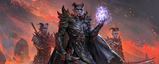 Armor demon fire sunset sword free wallpaper for desktop - medium preview image