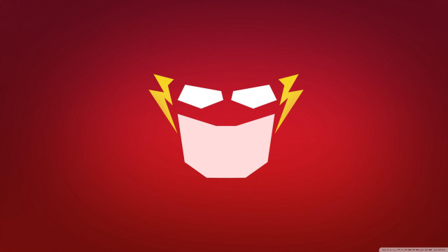 Red background stylized mask yellow free wallpaper for desktop - medium preview image
