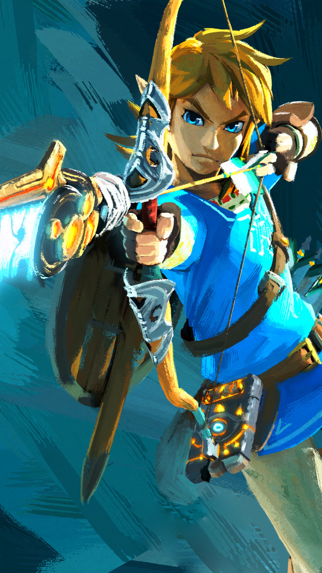 Cartoon character bow arrow blue free wallpaper for mobile - medium preview image