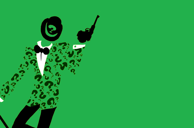 Man suit gun green background free wallpaper for desktop - medium preview image