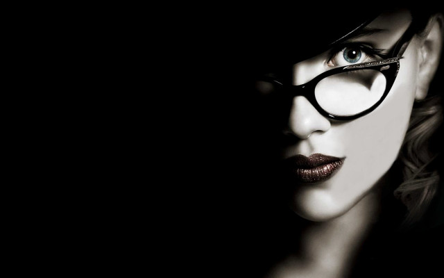 Woman glasses darkbackground dirckcrabeth filmnoir free wallpaper for desktop - medium preview image