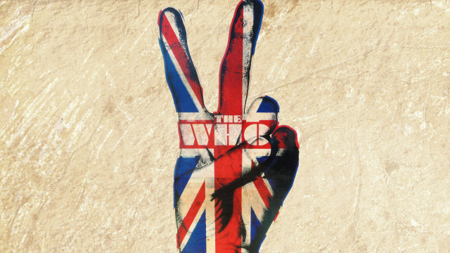 Hand the who peace sign free wallpaper for desktop - medium preview image