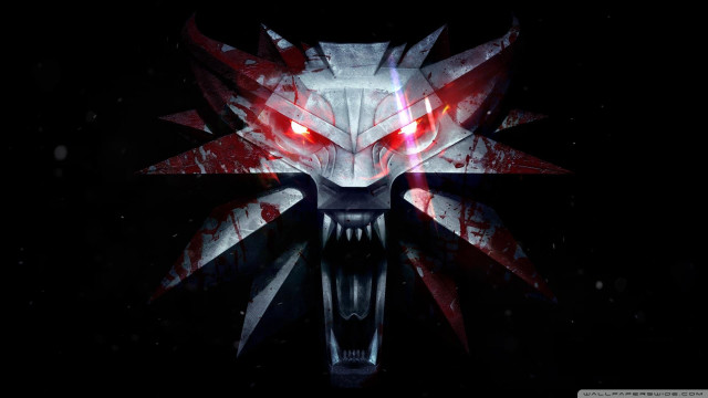Demonic wolf red eyes black free wallpaper for desktop - medium preview image