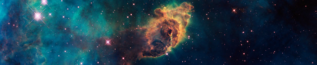 Colorful star formation space nebula free wallpaper for desktop - medium preview image