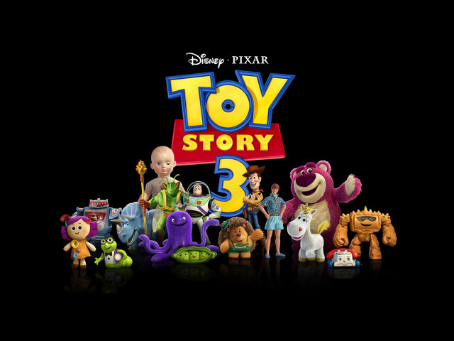 Toy story characters black background free wallpaper for desktop - medium preview image
