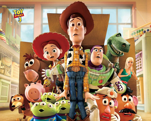 Cartoon character toy story store free wallpaper for desktop - medium preview image