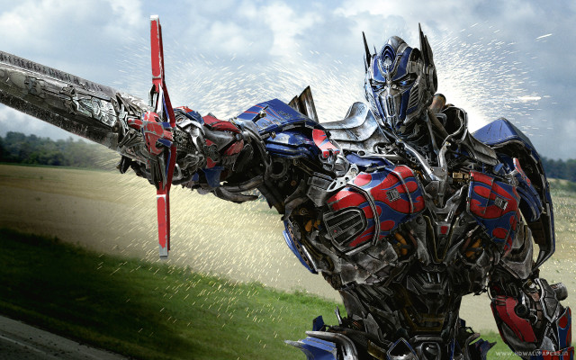 Robot standing grass sword sky free wallpaper for desktop - medium preview image