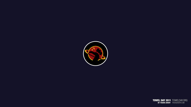 Red yellow logo black background #2 free wallpaper for desktop - medium preview image