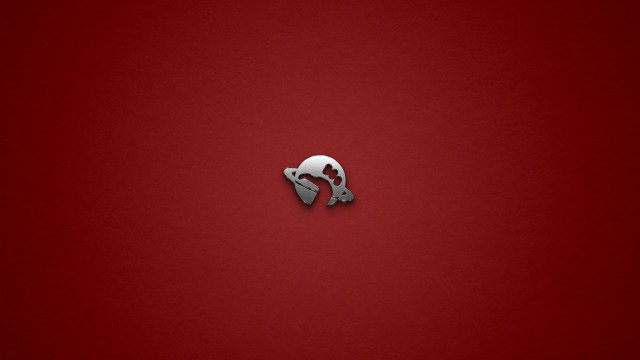 Red background white black cat free wallpaper for desktop - medium preview image