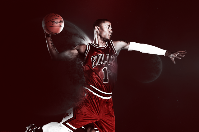 Man red uniform basketball future free wallpaper for desktop - medium preview image