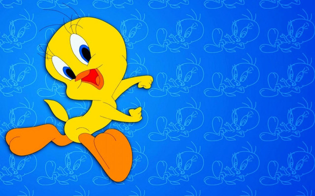 Cartoon character blue background white #3 free wallpaper for desktop - medium preview image