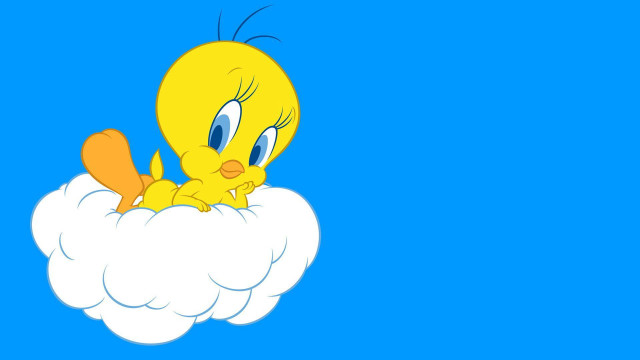 Yellow bird cloud blue sky free wallpaper for desktop - medium preview image