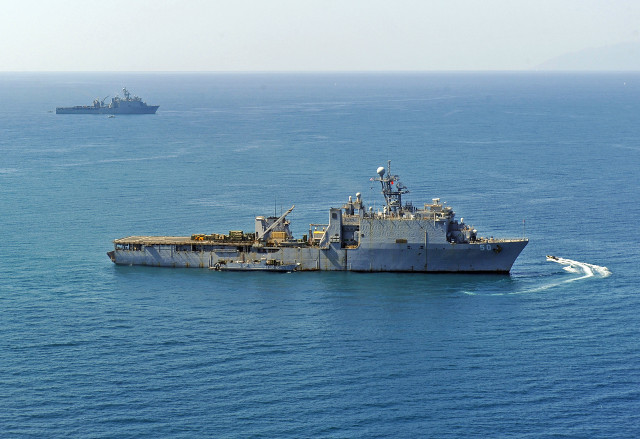 Large ship ocean small ship free wallpaper for desktop - medium preview image