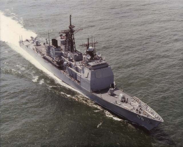 Large ship ocean smoke water free wallpaper for desktop - medium preview image